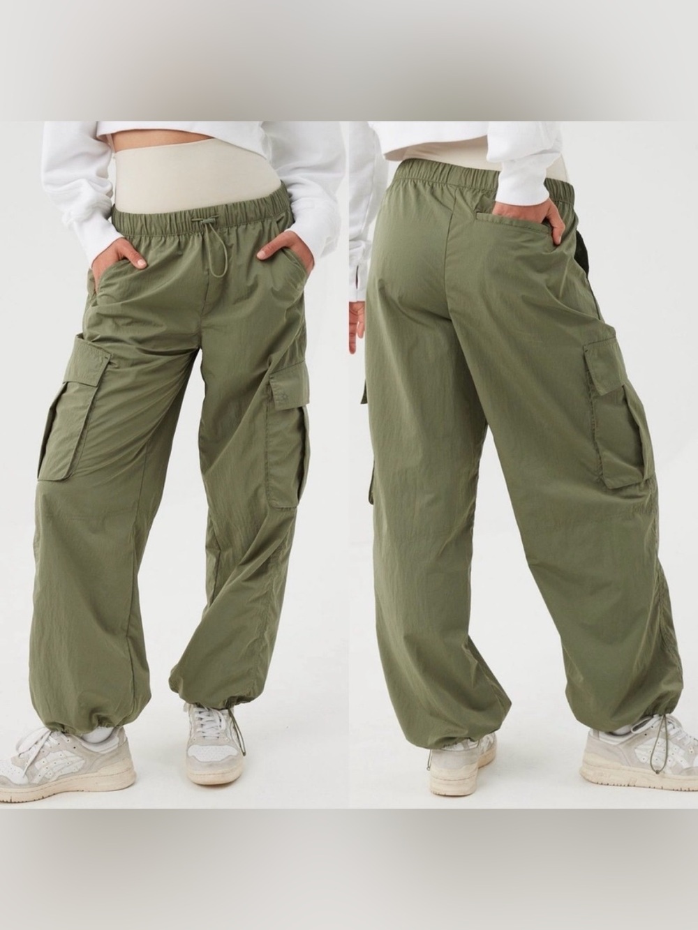Offline by Aerie Chill Moves Cargo Pants Active Green Plus Size Small EUC